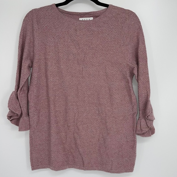 Elle Tops - ELLE 3/4 BELL SLEEVE LIGHTWEIGHT TOP SMALL